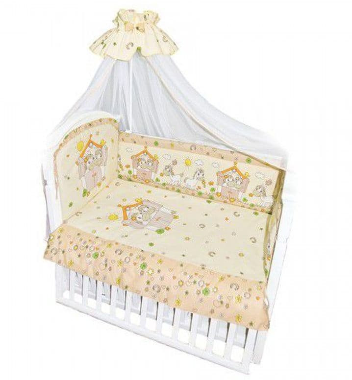 Комплект для детской кроватки Лошадки Золотой гусь