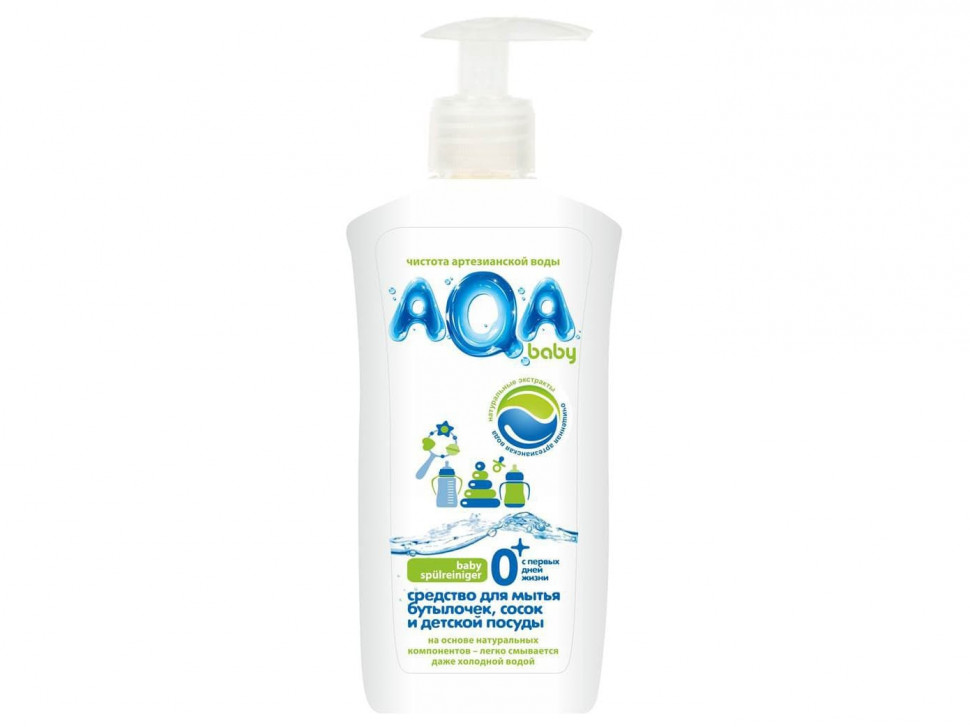 AQA baby Средство для мытья бутылочек сосок и детской посуды 500 мл